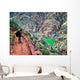 Hiker on South Kaibab Trail, South Rim, Grand Canyon, Arizona Wall Mural