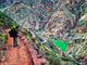 Hiker on South Kaibab Trail, South Rim, Grand Canyon, Arizona Wall Mural