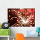 Red Background Party Sparkler Wall Mural