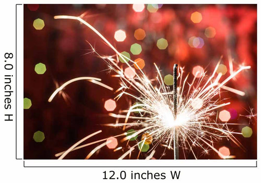 Red Background Party Sparkler Wall Mural