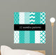 Twelve Seamless Geometric Patterns Wall Decal