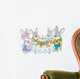 Easter bunnies at the festive table Wall Decal