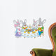 Easter bunnies at the festive table Wall Decal