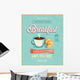 Vintage Breakfast Poster Wall Mural