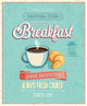 Vintage Breakfast Poster Wall Mural