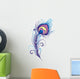 Stylized peacock feather Wall Decal