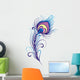 Stylized peacock feather Wall Decal