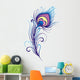 Stylized peacock feather Wall Decal