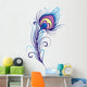 Stylized peacock feather Wall Decal