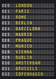 airport flight information, travel europe concept 