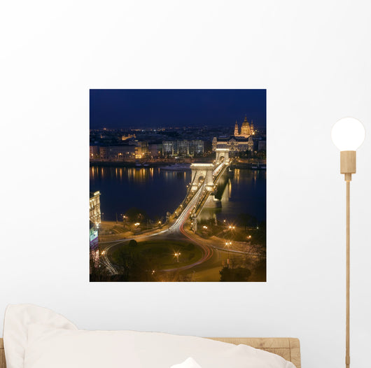 Chain Bridge in budapest Wall Mural