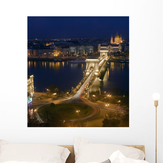 Chain Bridge in budapest Wall Mural