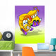 Happy dancing school bus Wall Mural