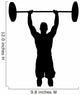 Man Weight Lifter with Weight Above Head Wall Decal