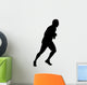 Male Marathon Runner Silhouette Wall Decal