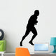 Male Marathon Runner Silhouette Wall Decal