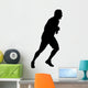 Male Marathon Runner Silhouette Wall Decal