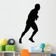 Male Marathon Runner Silhouette Wall Decal
