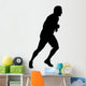 Male Marathon Runner Silhouette Wall Decal