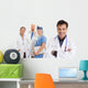 Caring Team Medical Doctors Wall Decal