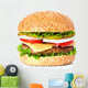 hamburger Wall Decal