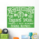 Vintage Irish Pub Sign T-shirt Graphic Wall Mural