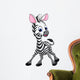Zebra cartoon Wall Decal