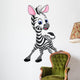 Zebra cartoon Wall Decal