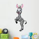 Zebra cartoon Wall Decal