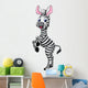 Zebra cartoon Wall Decal