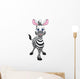 Zebra Cartoon Wall Decal Design 1