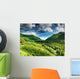 Mountain landscape with forest and blue sky Wall Mural