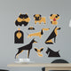 Vector Dog Wall Decal