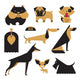 Vector Dog Wall Decal