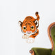 Crouching Baby Tiger Wall Decal