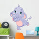 Dancing baby elephant Wall Decal