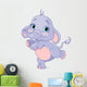 Dancing baby elephant Wall Decal