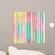 Rainbow Stripes Seamless Pattern Wall Decal