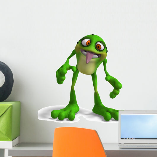 Frog With Funny Facecontains Clipping Path Wall Decal