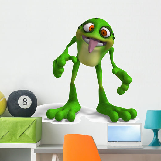 Frog With Funny Facecontains Clipping Path Wall Decal