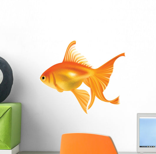 Goldfish. Photo-realistic Vector. Wall Decal