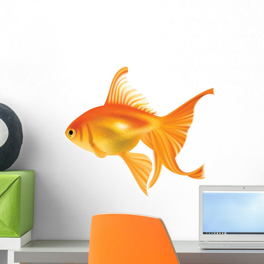 Goldfish. Photo-realistic Vector. Wall Decal