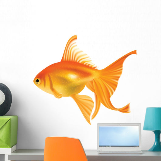 Goldfish. Photo-realistic Vector. Wall Decal