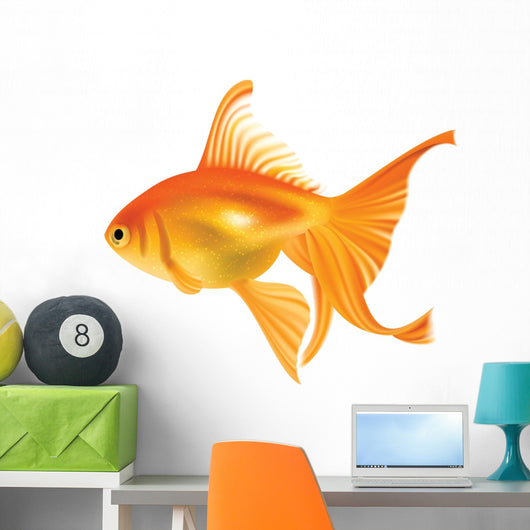 Goldfish. Photo-realistic Vector. Wall Decal