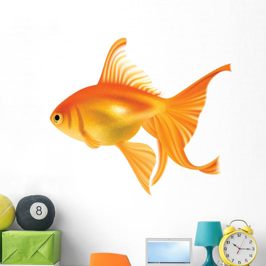 Goldfish. Photo-realistic Vector. Wall Decal
