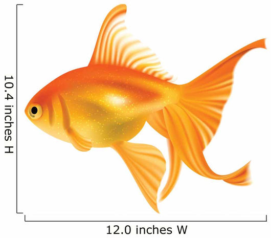 Goldfish. Photo-realistic Vector. Wall Decal