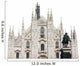 Milan Cathedral Italy White Wall Decal