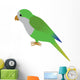 An Illustration of a Quaker Parrot Wall Decal
