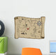 Labeled Pirate Treasure Map 