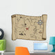 Labeled Pirate Treasure Map 